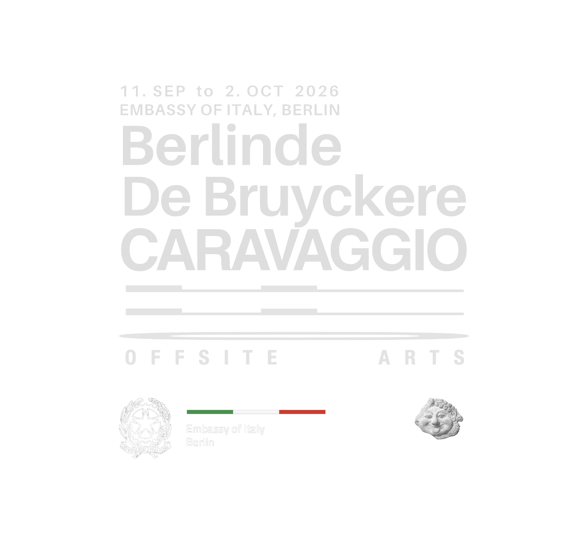 11. to 25. Sep 2026, Embassy of Italy, Berlin — Berlinde De Bruyckere / Caravaggio — Offsite Arts